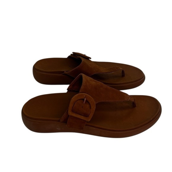 Vionic Activate RX Recovery Argan Brown Suede Platform Sandals Womens 9 Comfort - Picture 11 of 15